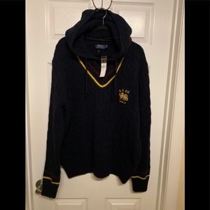 NWT Polo navy blue sweater hoodie.